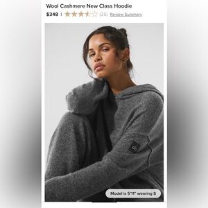 NWT Alo Cashmere Hoodie